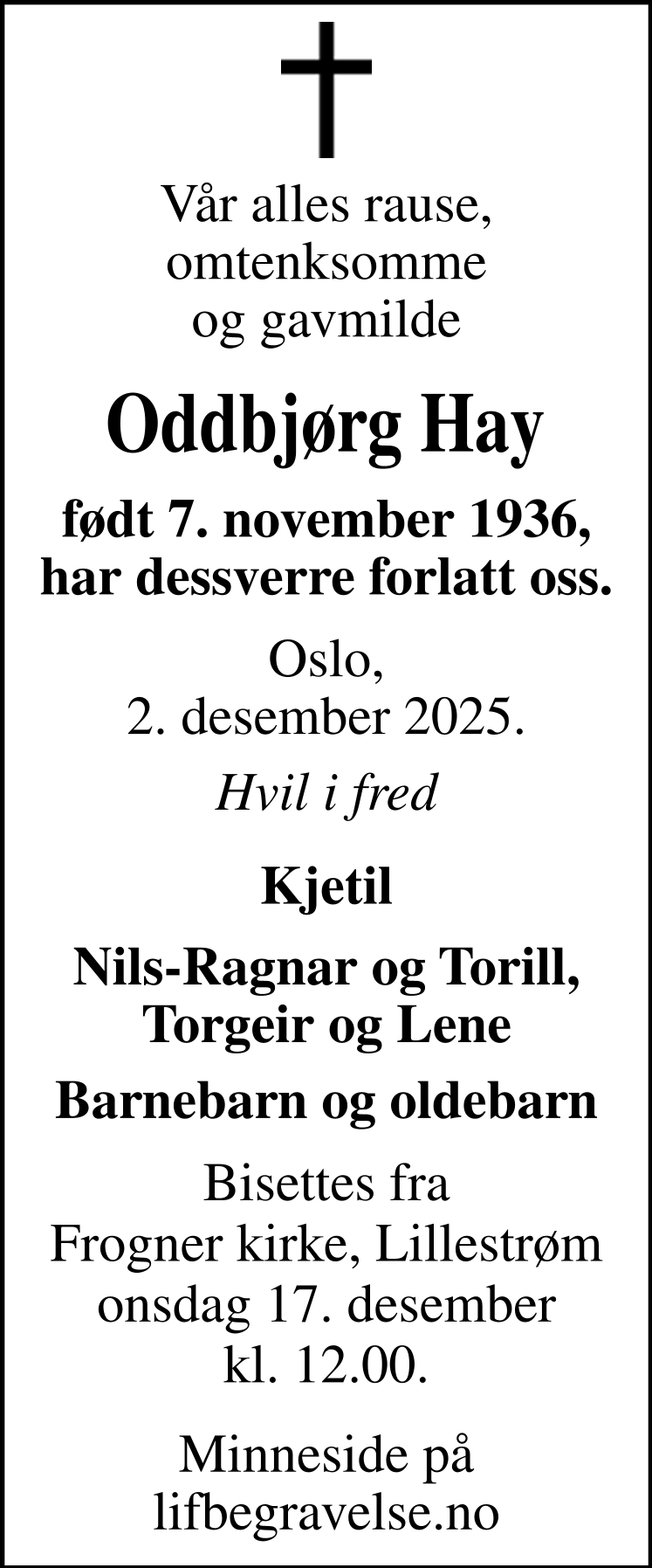 Dødsannonse