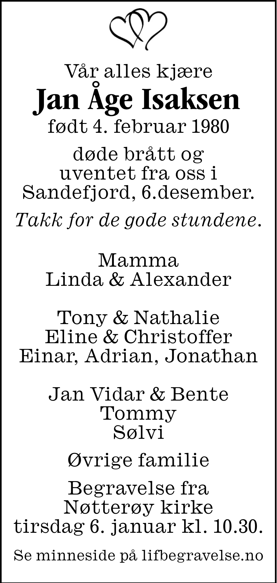 Dødsannonse