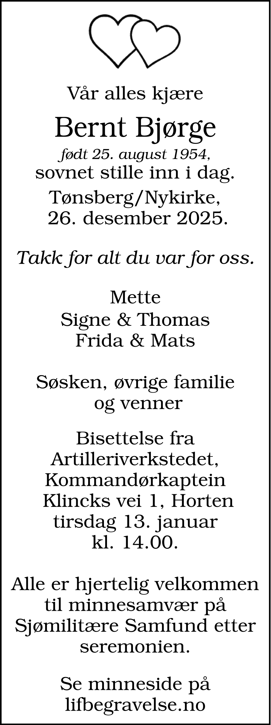 Dødsannonse