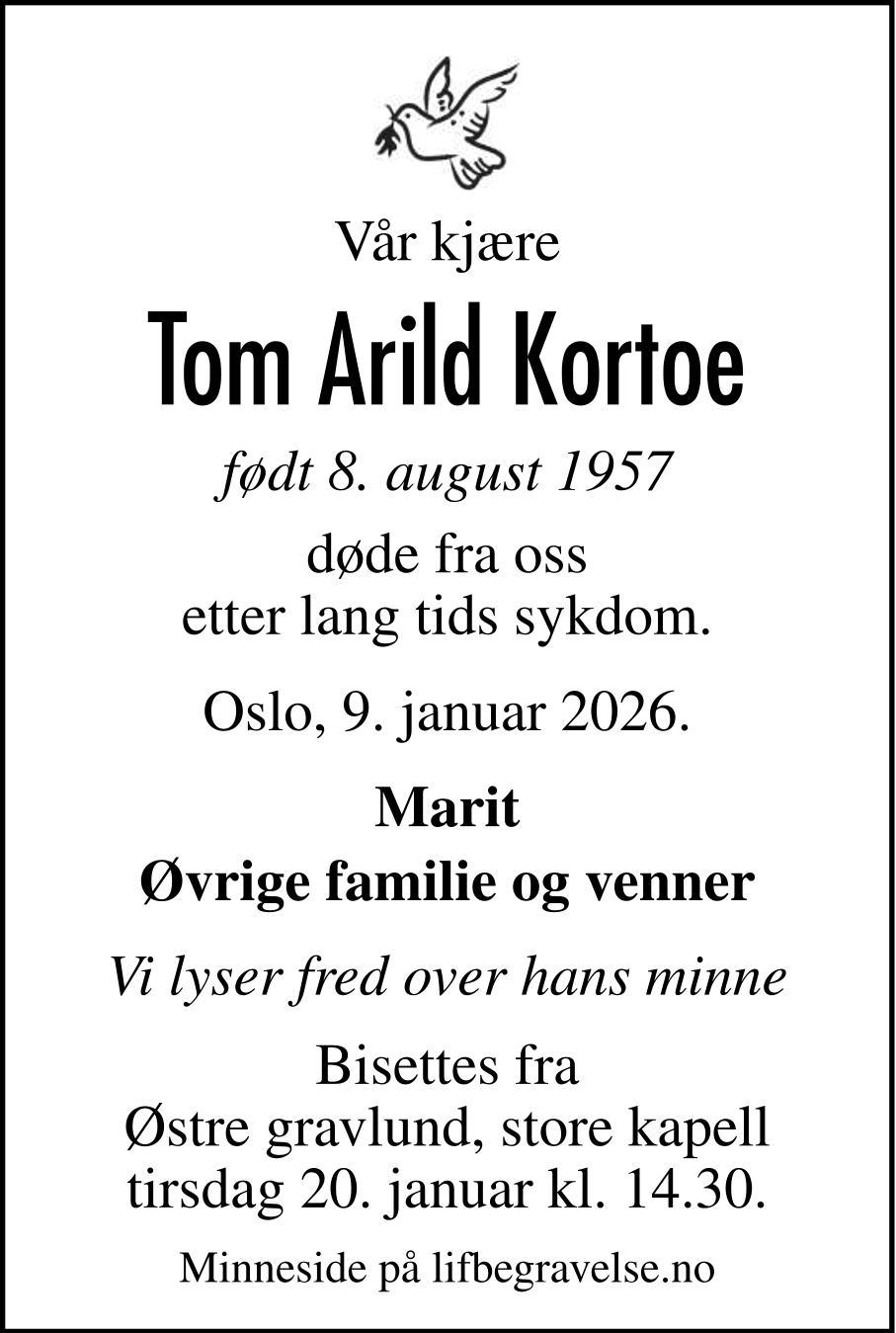 Dødsannonse