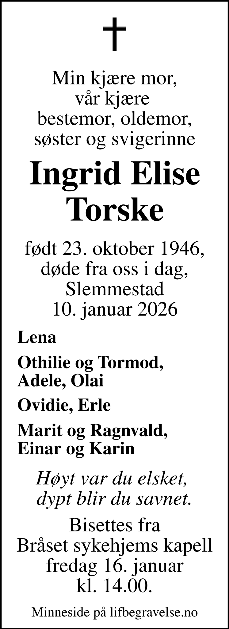 Dødsannonse