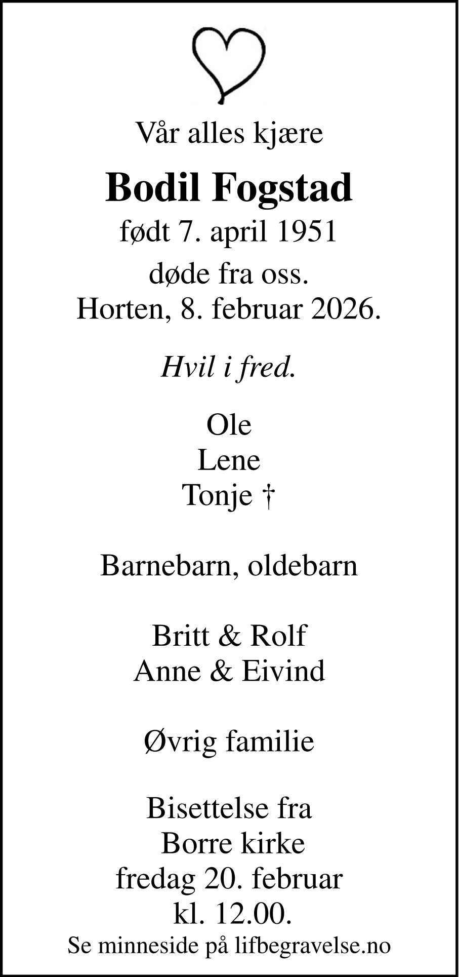 Dødsannonse
