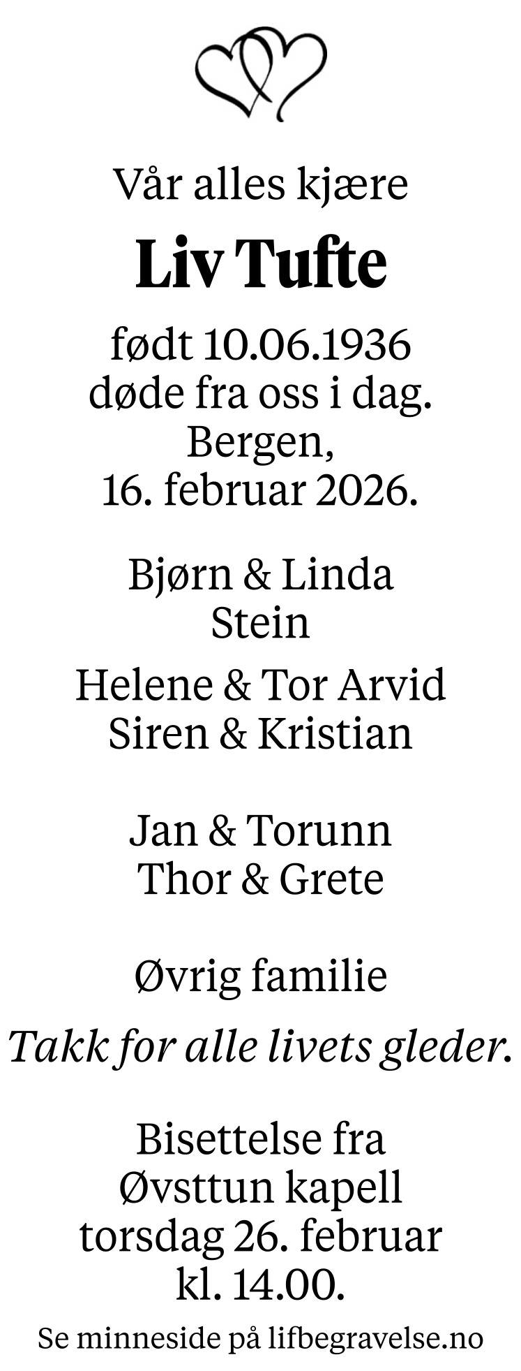 Dødsannonse