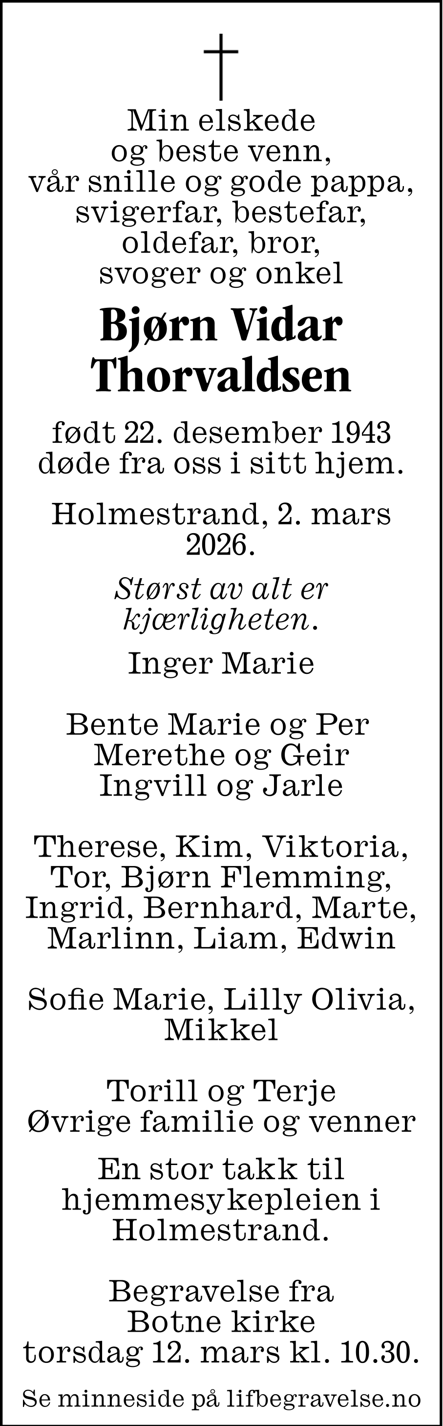 Dødsannonse