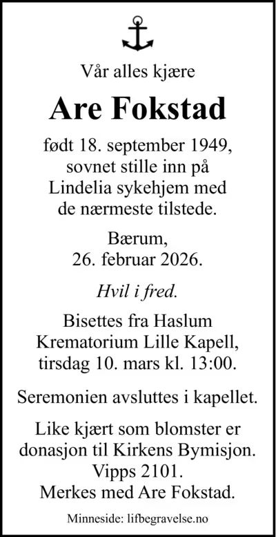 Dødsannonse