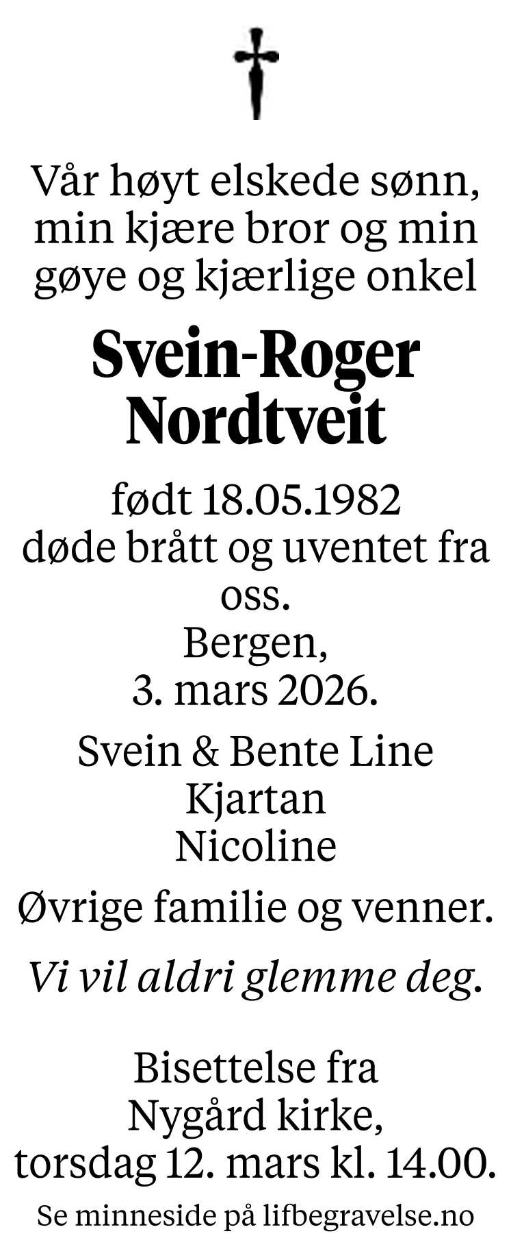 Dødsannonse
