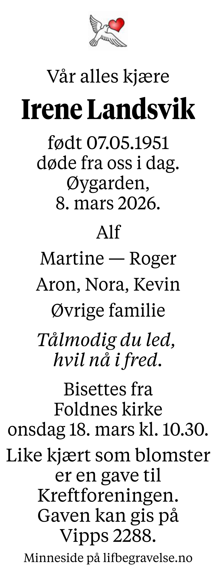 Dødsannonse