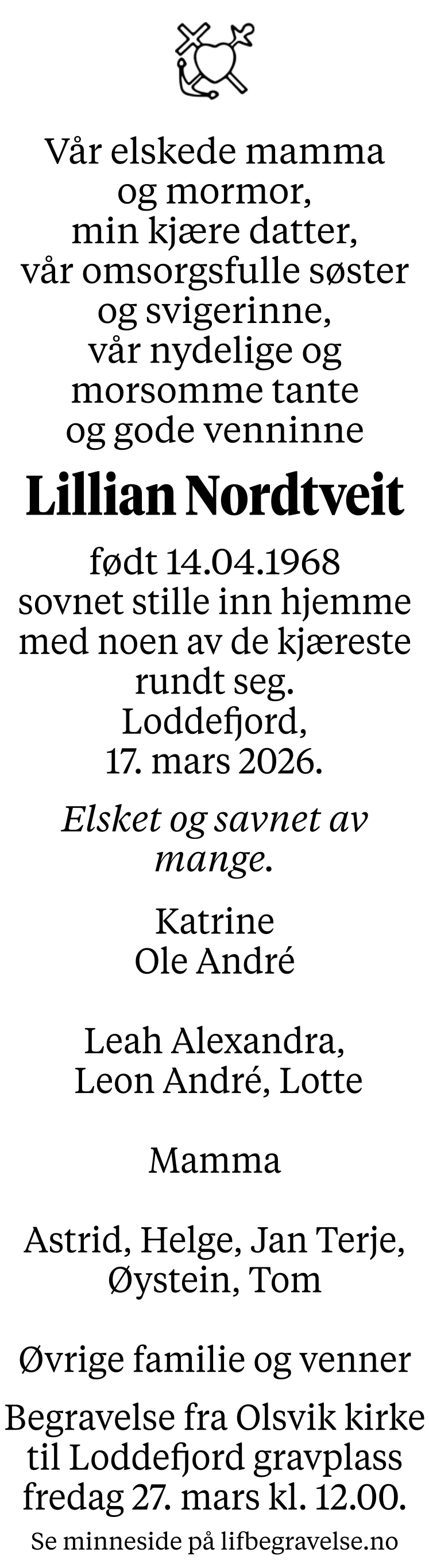 Dødsannonse