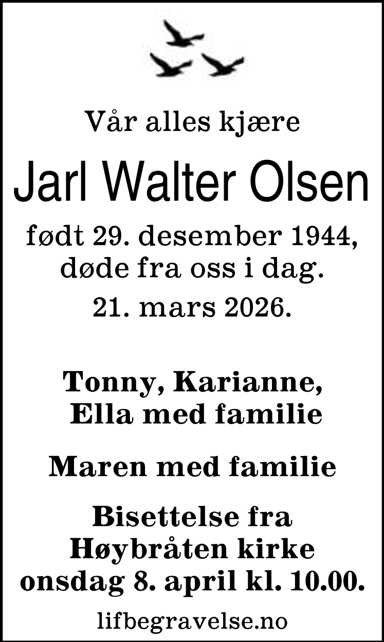 Dødsannonse