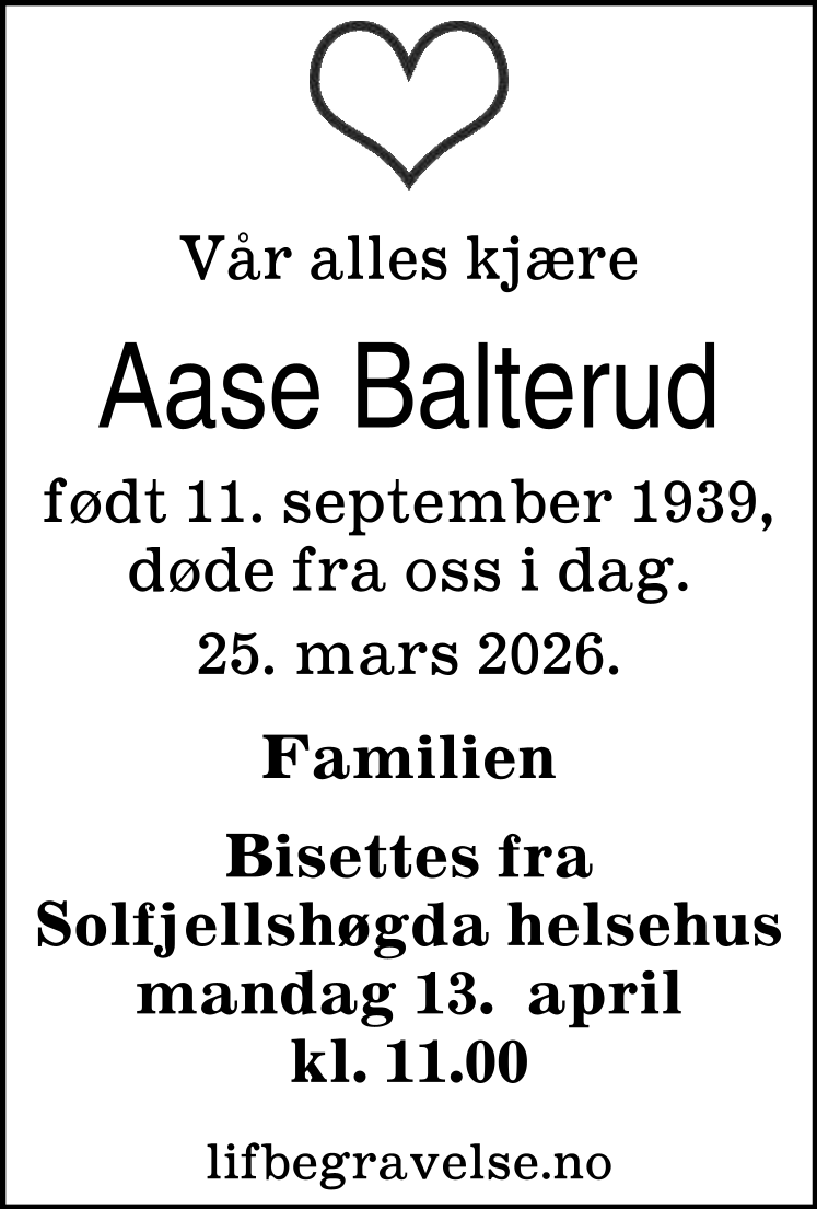 Dødsannonse