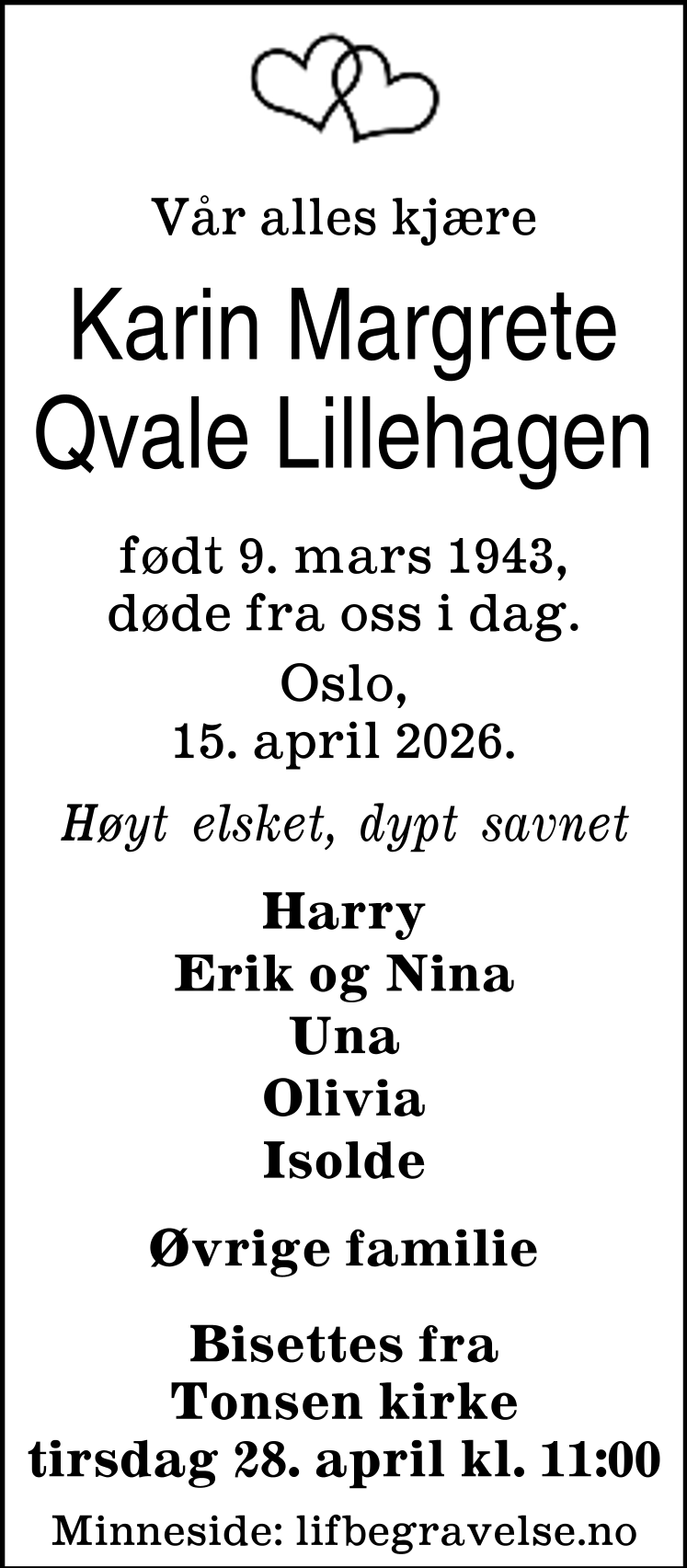 Dødsannonse