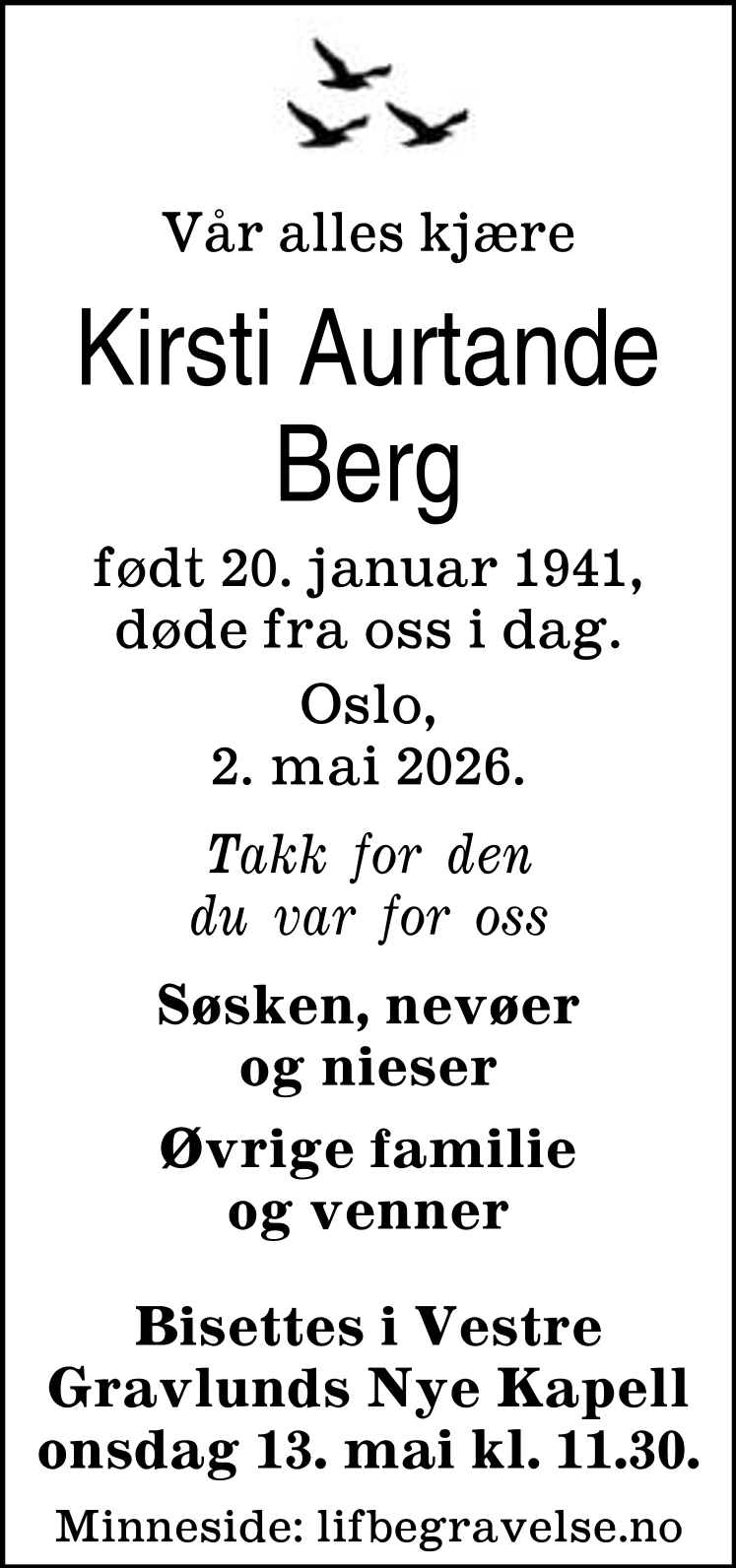 Dødsannonse