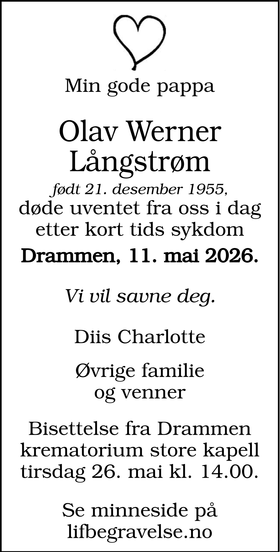 Dødsannonse
