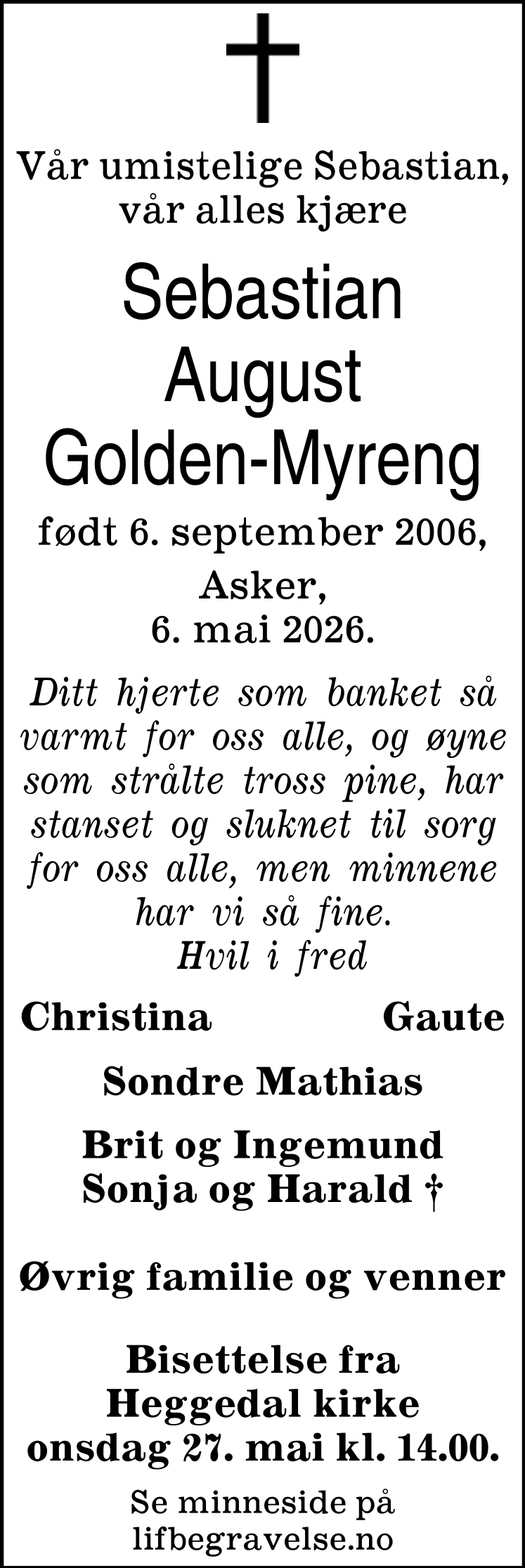 Dødsannonse