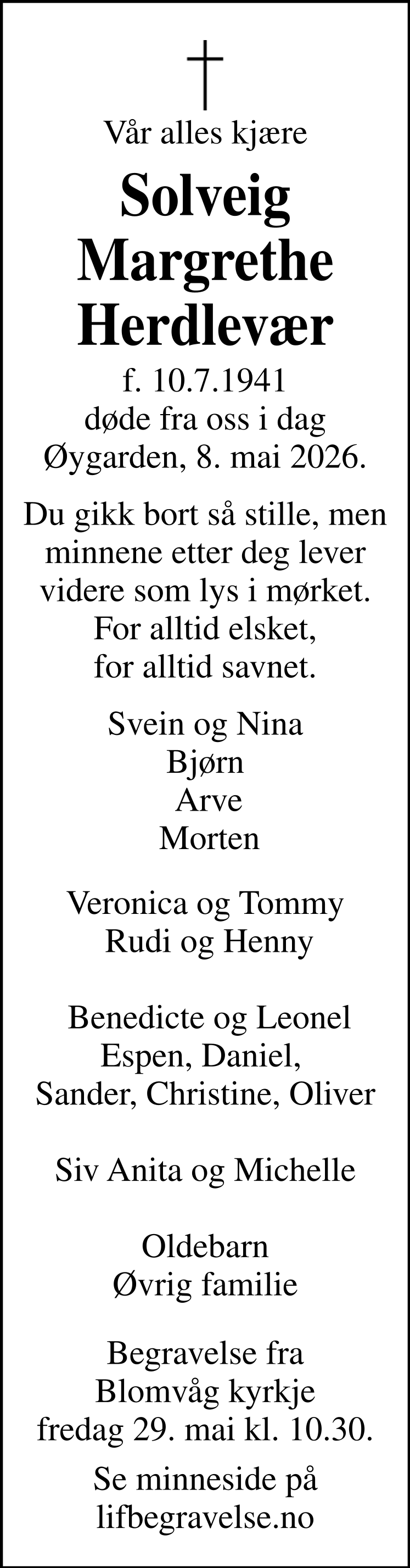 Dødsannonse