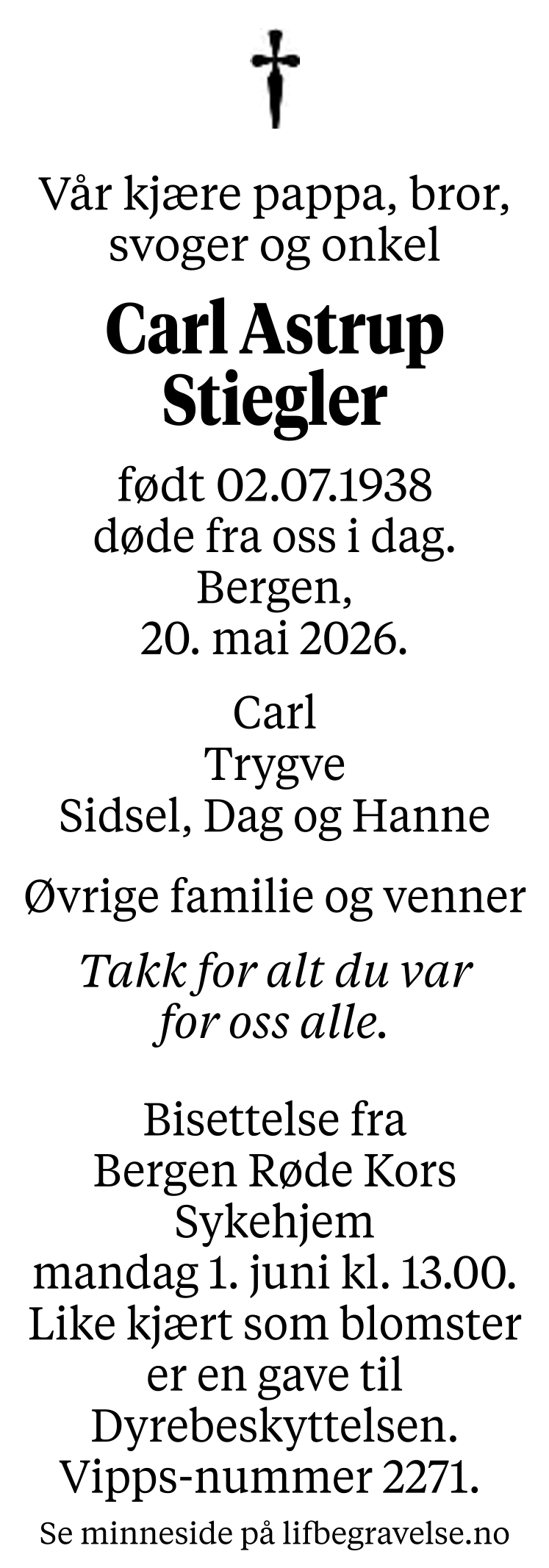 Dødsannonse