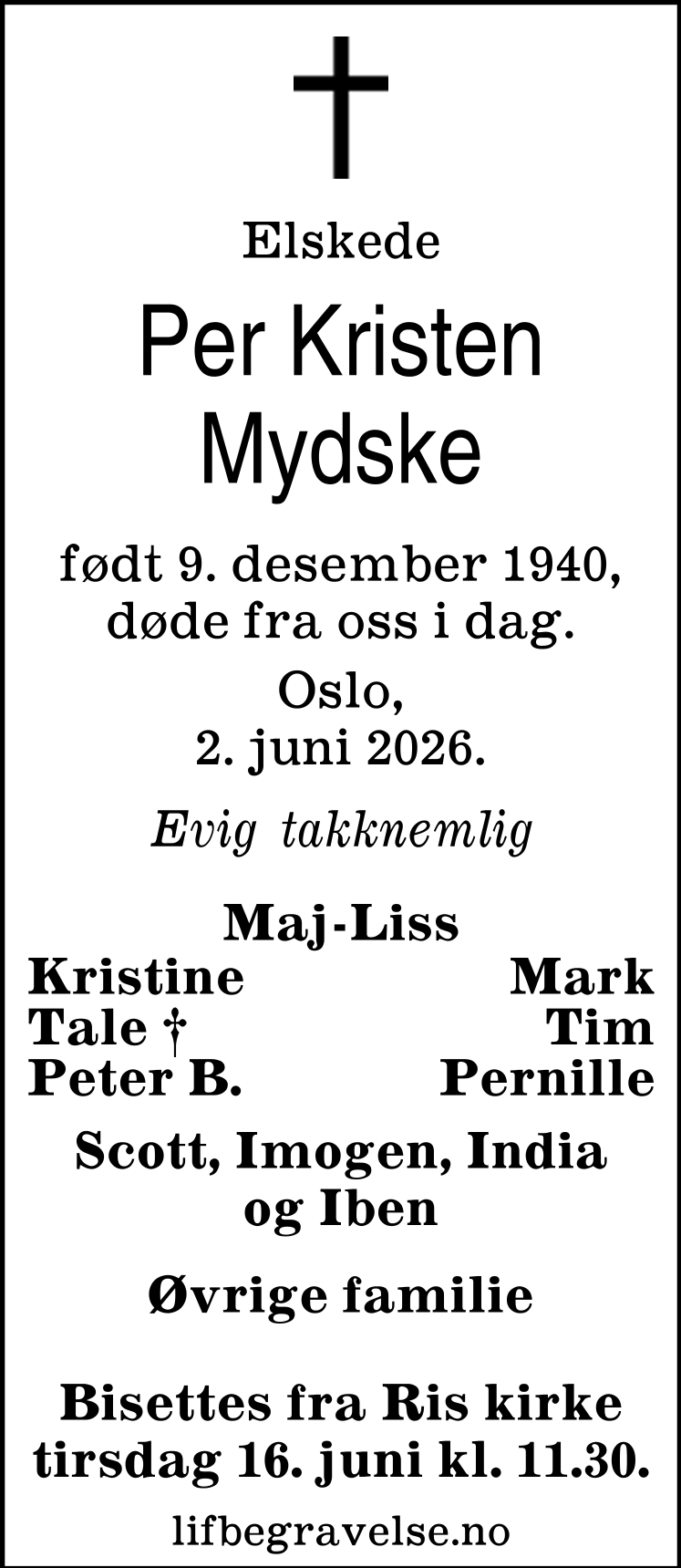 Dødsannonse
