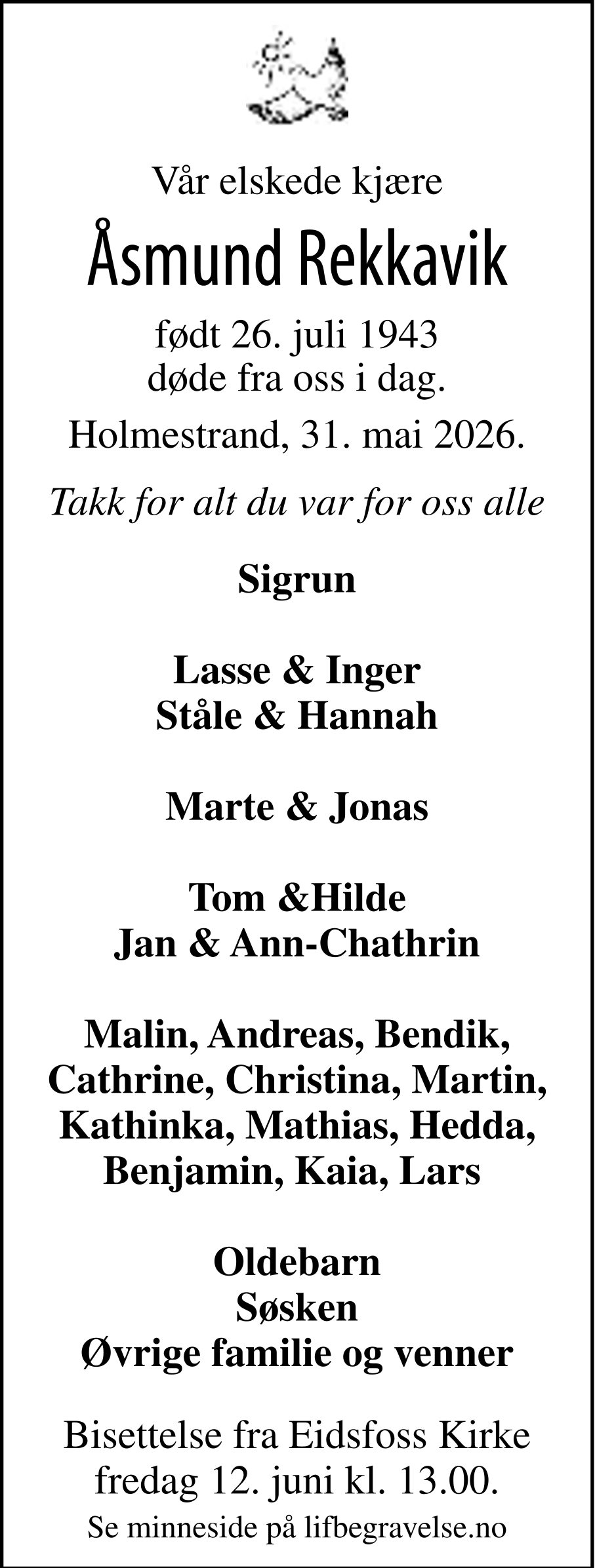 Dødsannonse