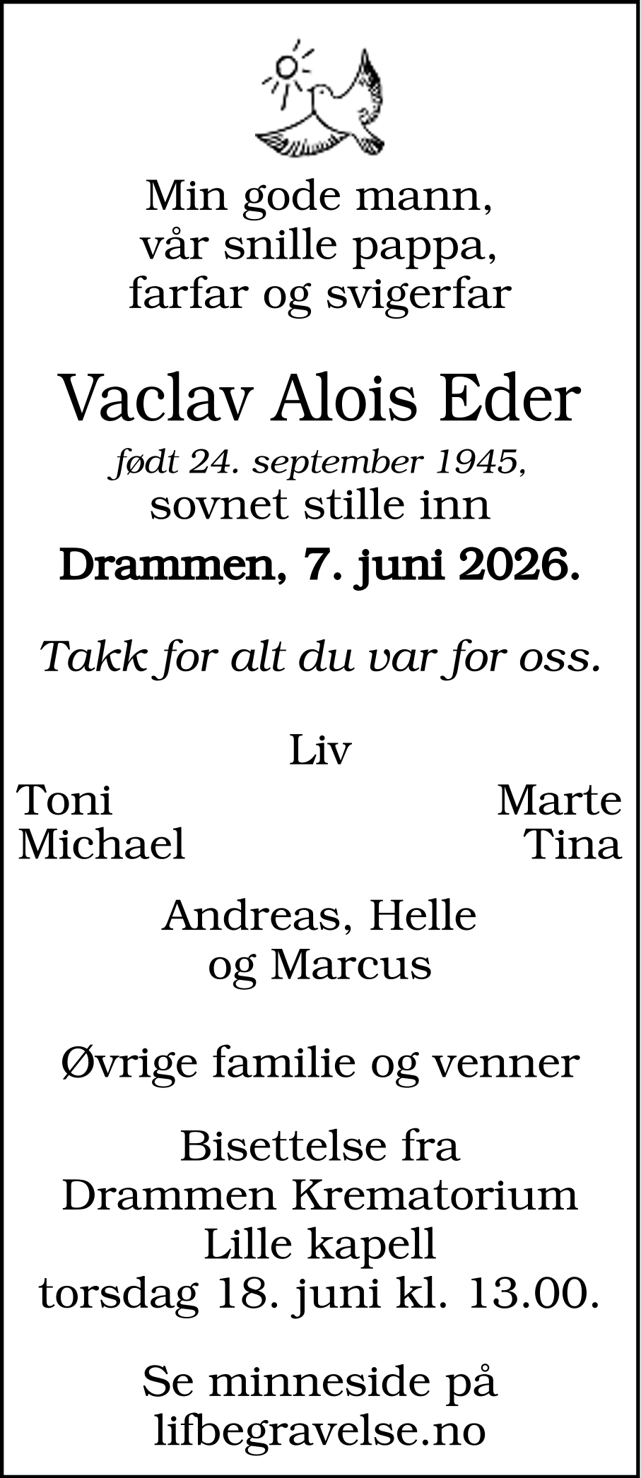 Dødsannonse