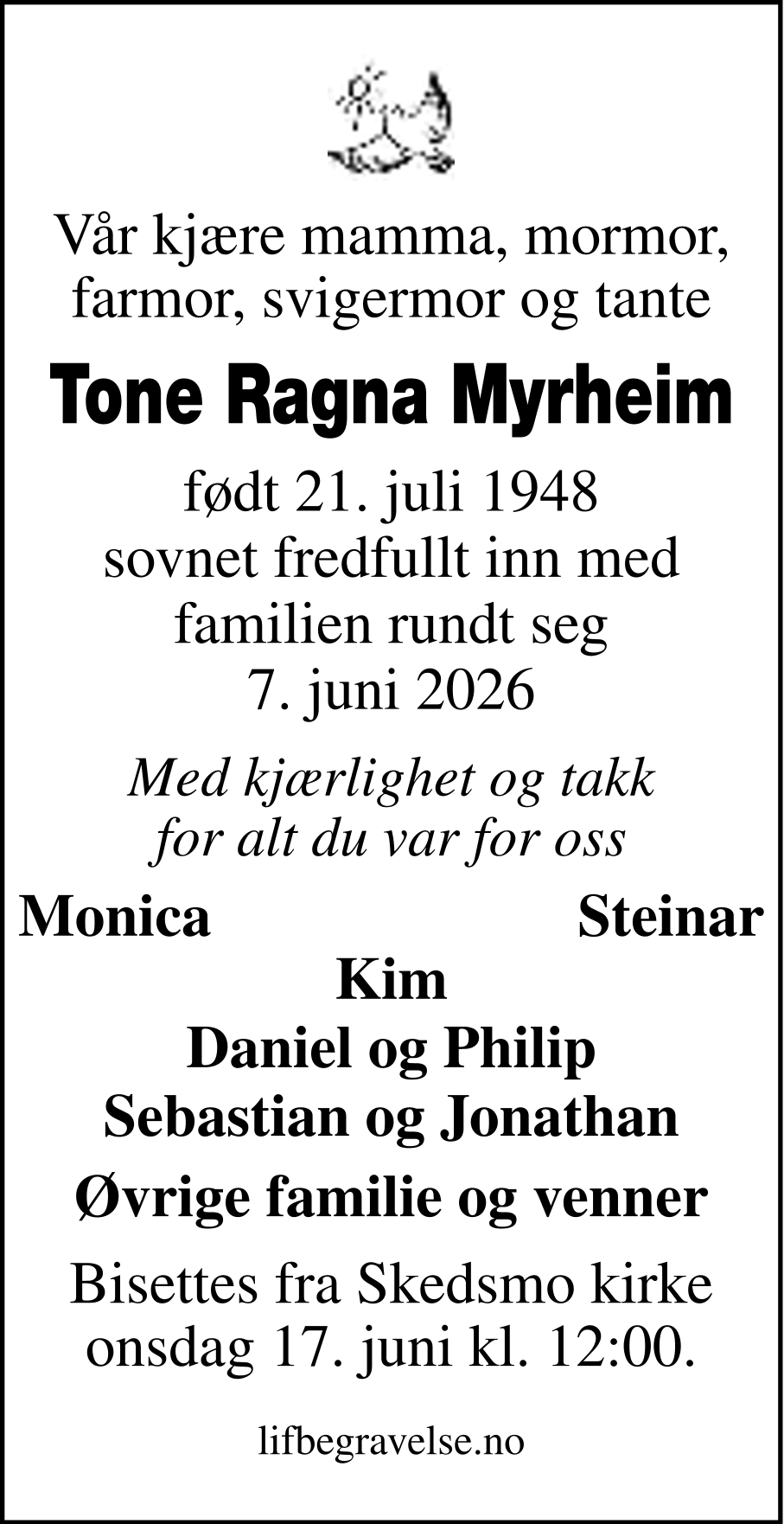 Dødsannonse