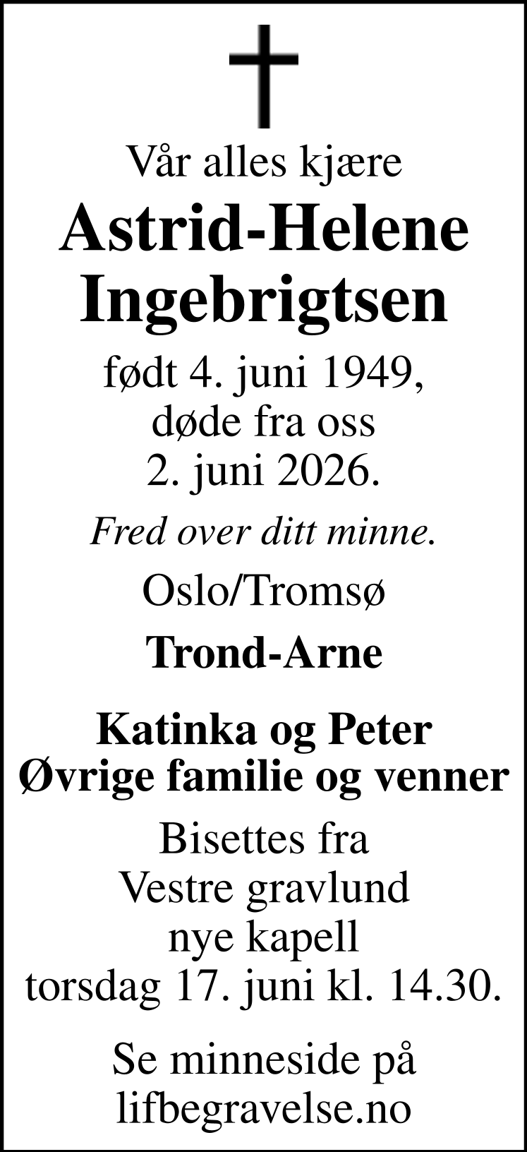Dødsannonse