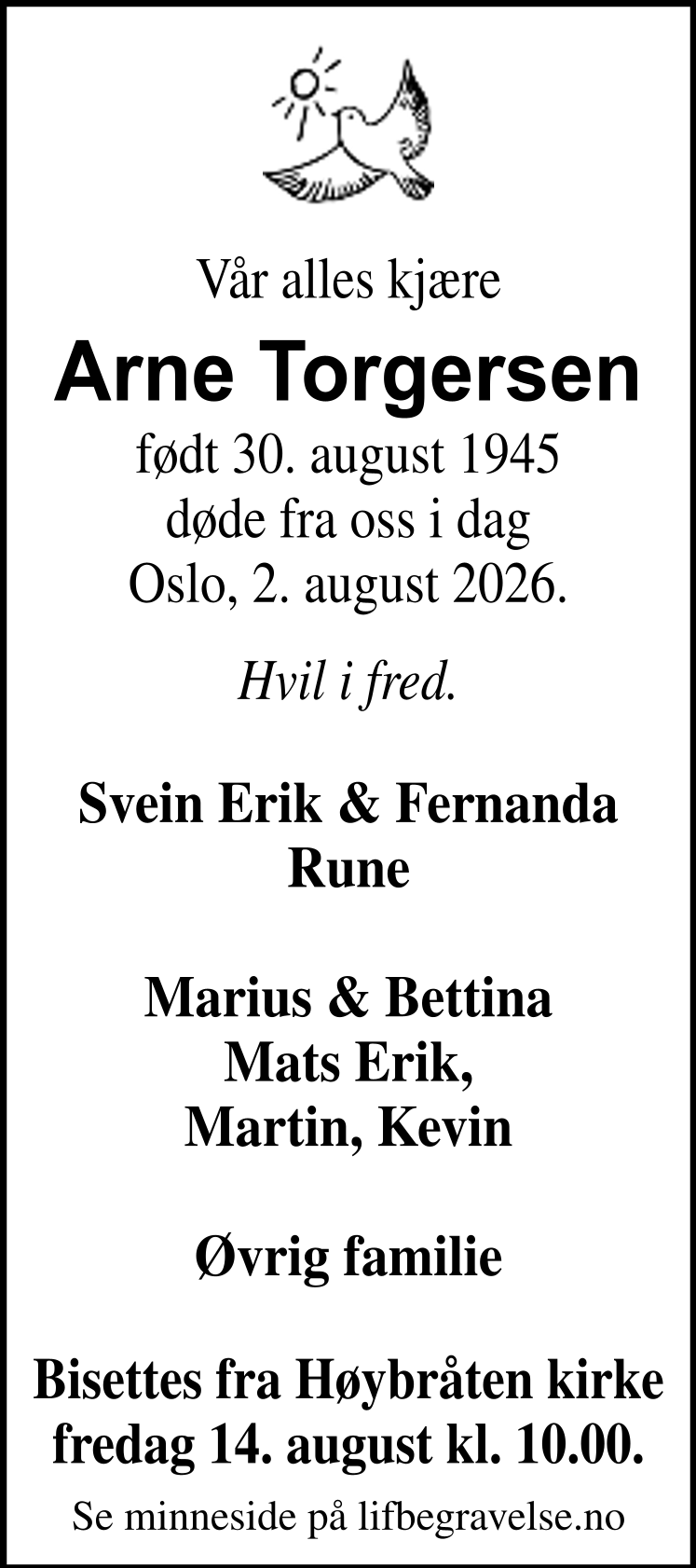 Dødsannonse