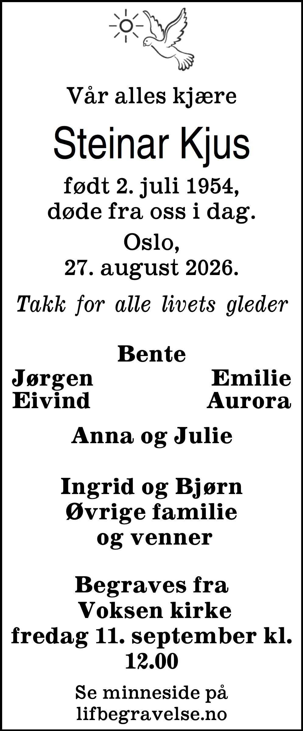 Dødsannonse