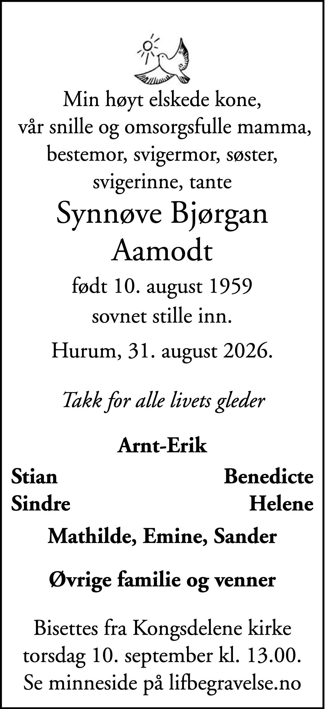 Dødsannonse