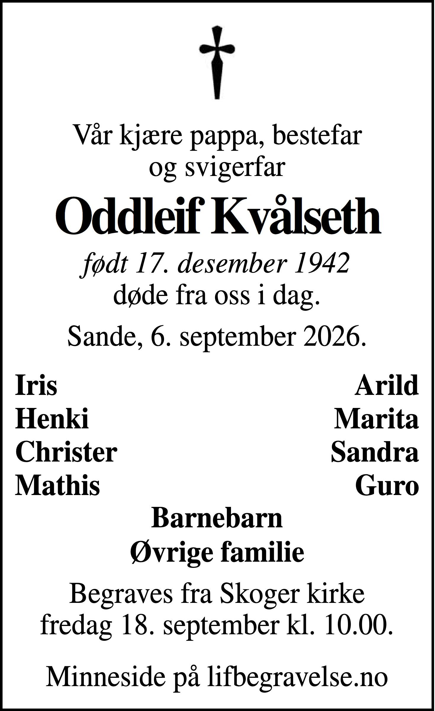 Dødsannonse