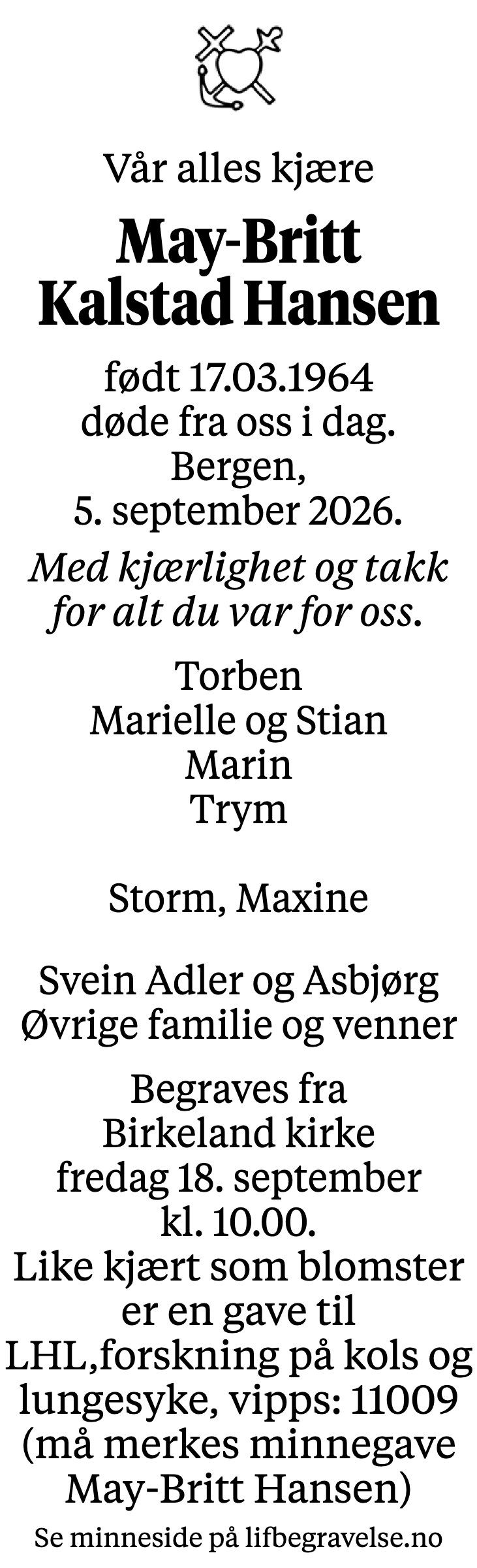 Dødsannonse