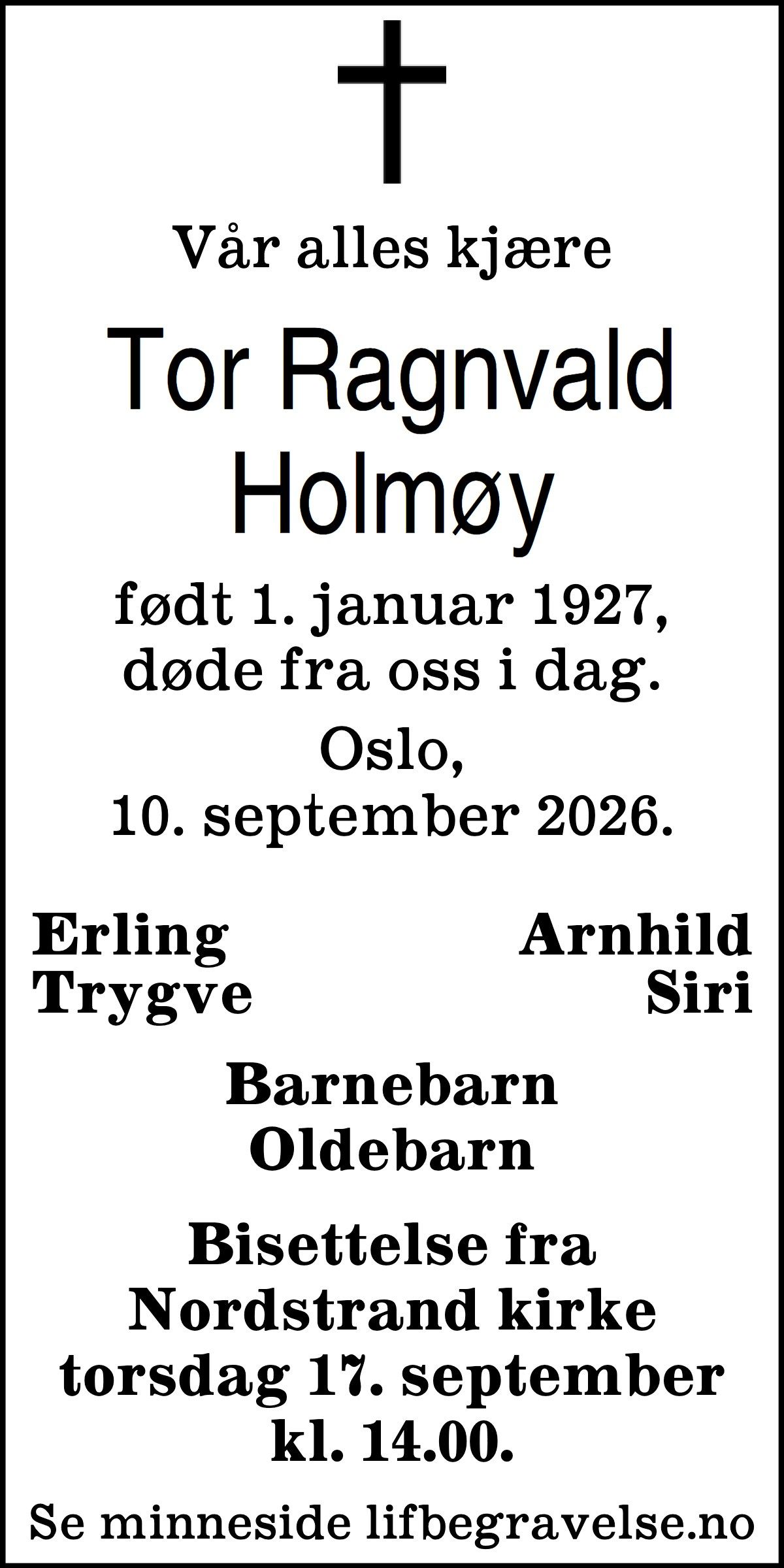Dødsannonse