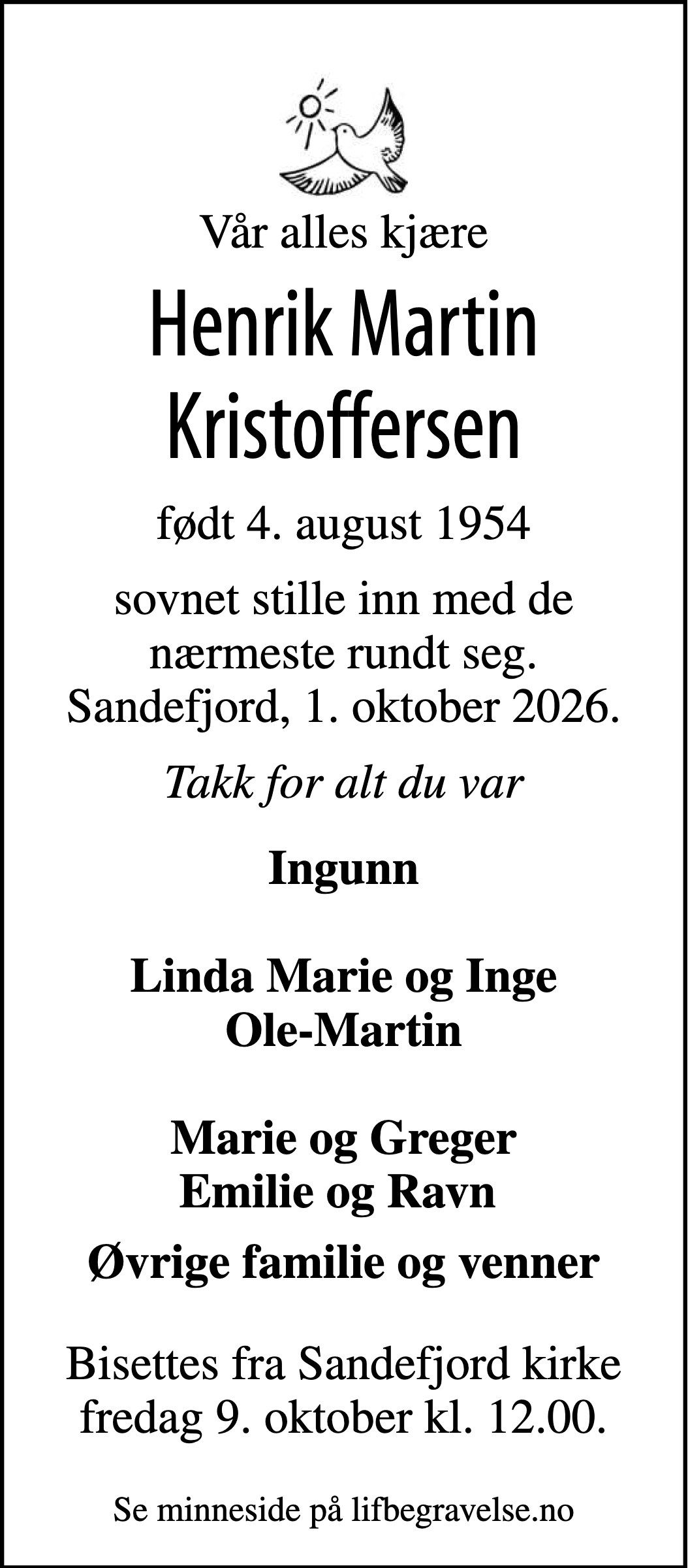 Dødsannonse