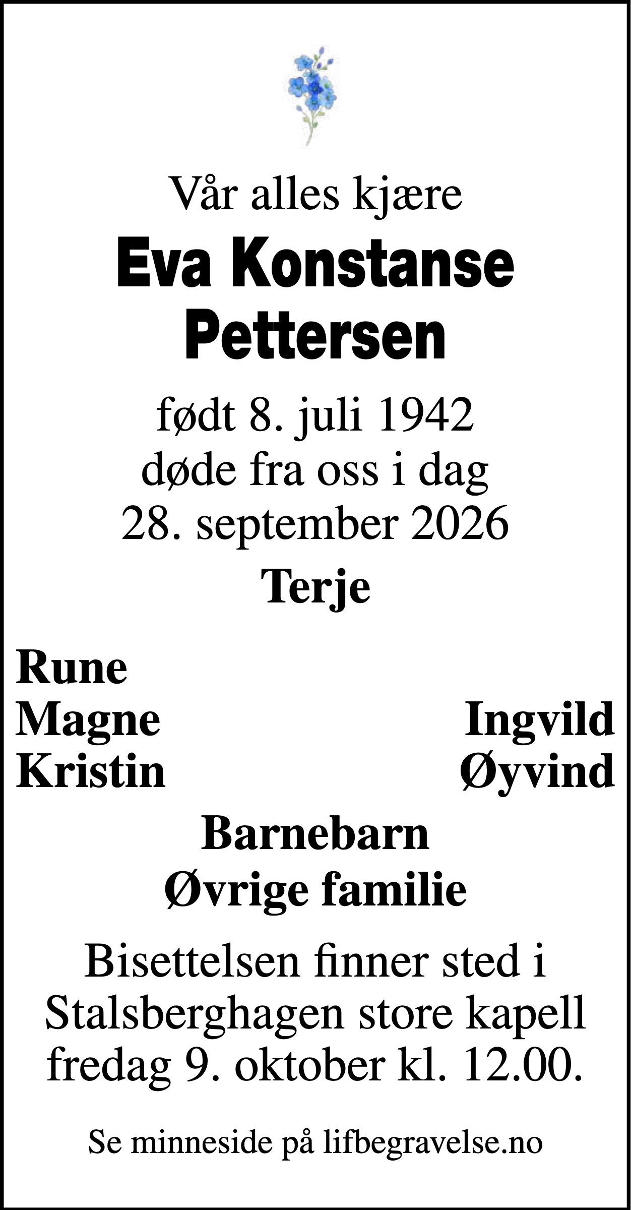 Dødsannonse
