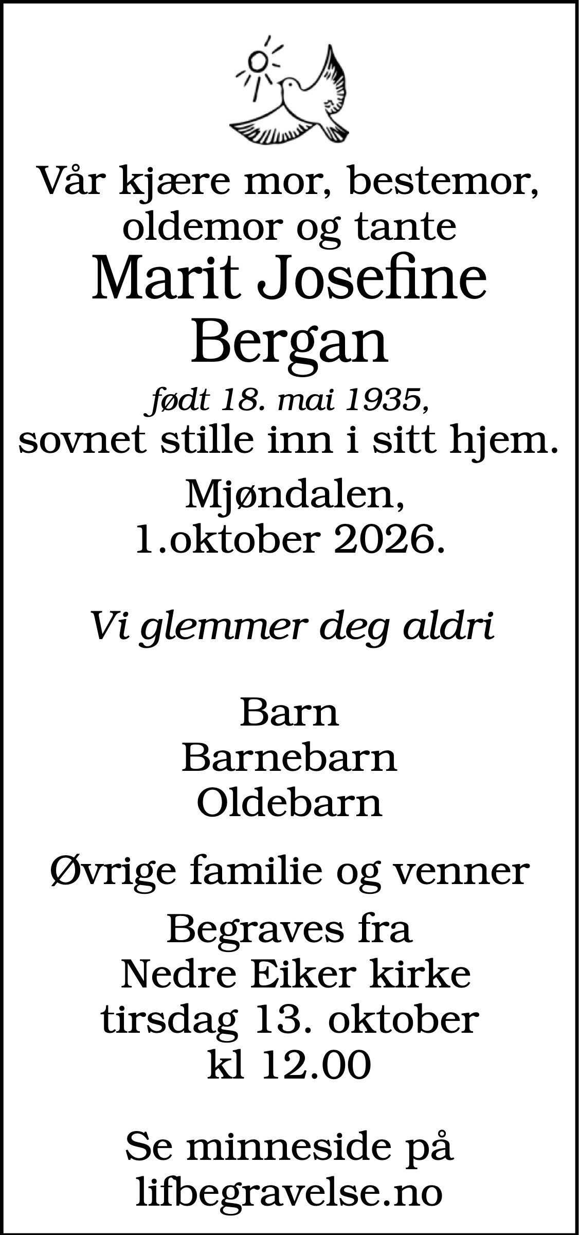 Dødsannonse