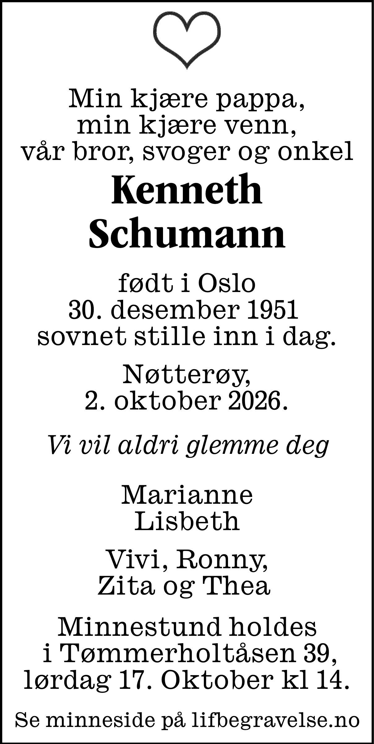 Dødsannonse