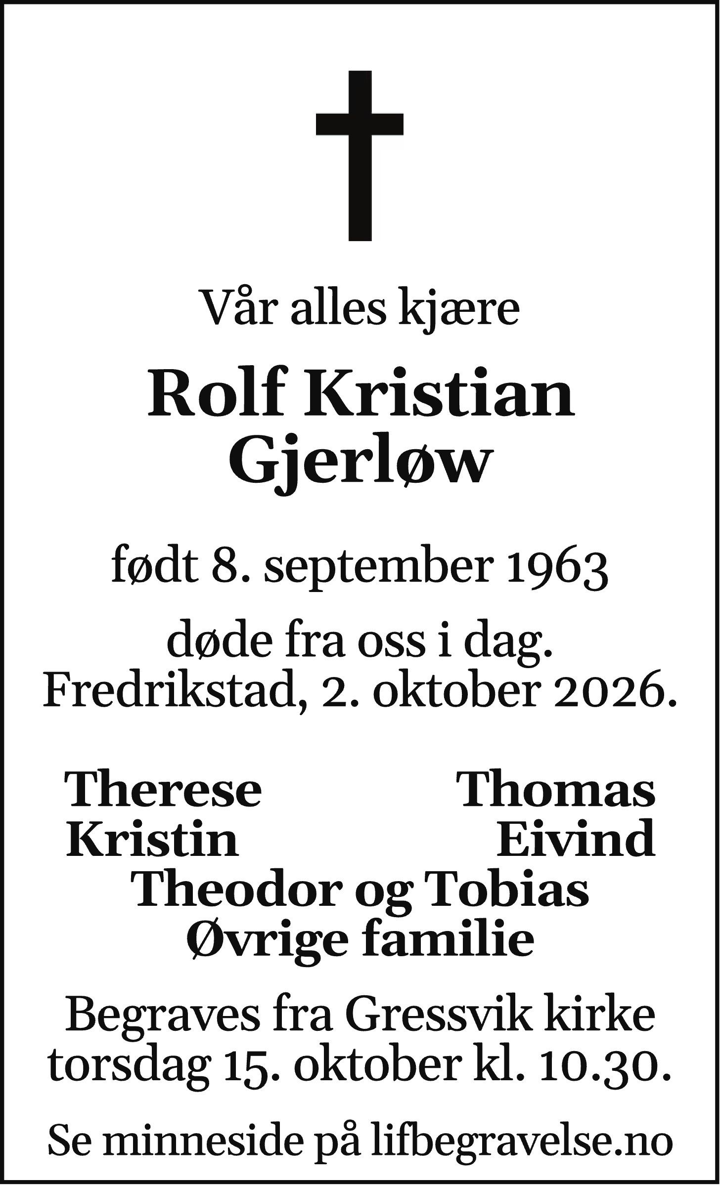 Dødsannonse