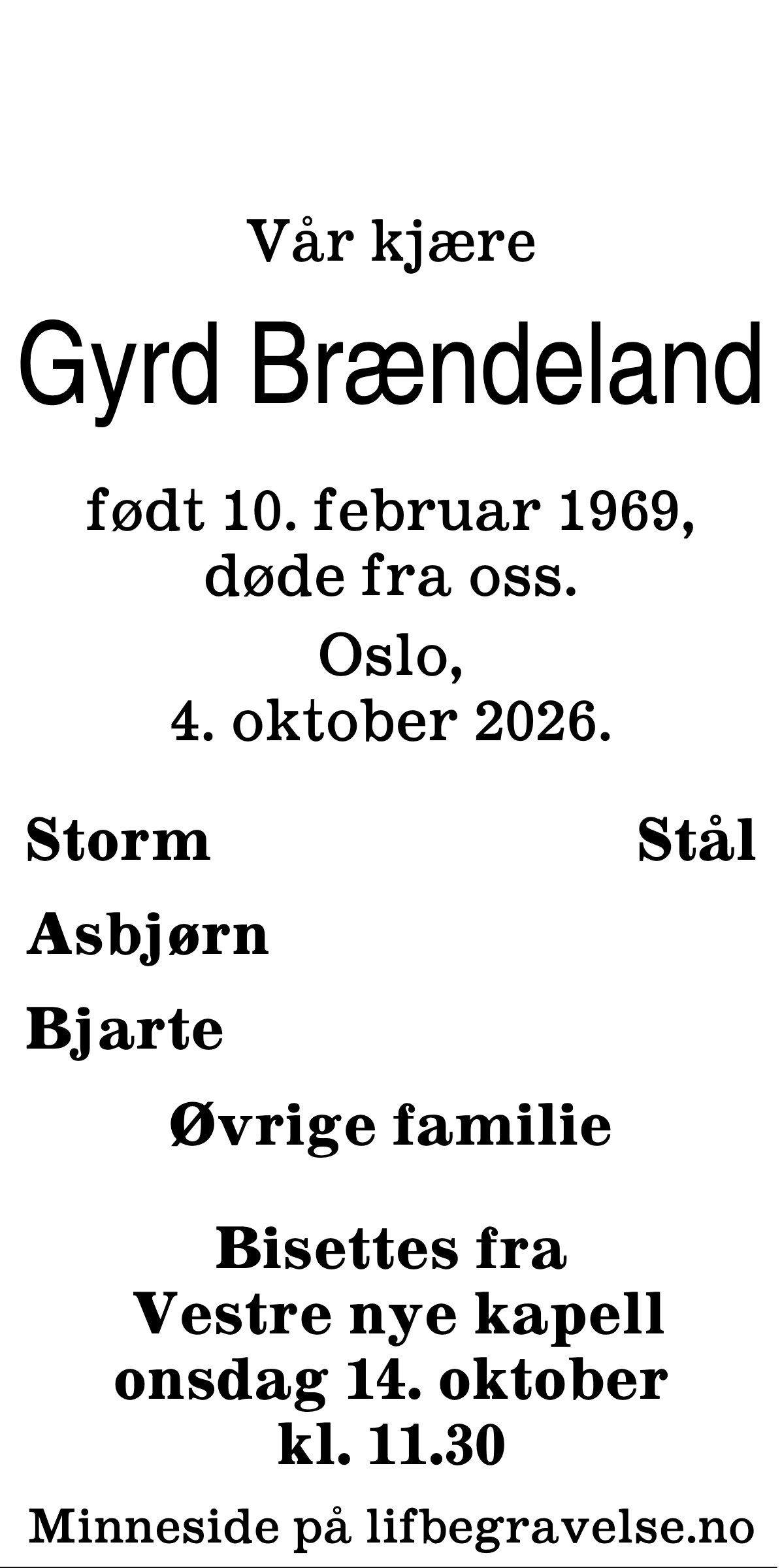 Dødsannonse